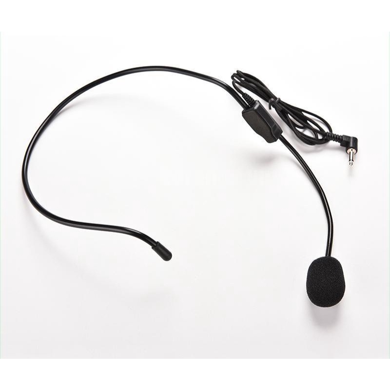 Micro trợ giảng đeo tai cài đầu có dây chuyên nghiệp cho máy trợ giảng và máy tính - mic loại tốt
