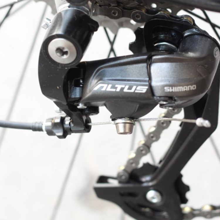 Xe đạp địa hình TRS Skyline, Khung sườn Aluminum size 16", Bộ truyền động Shimano Altus, Tay thắng dầu Tektro, Màu Xám