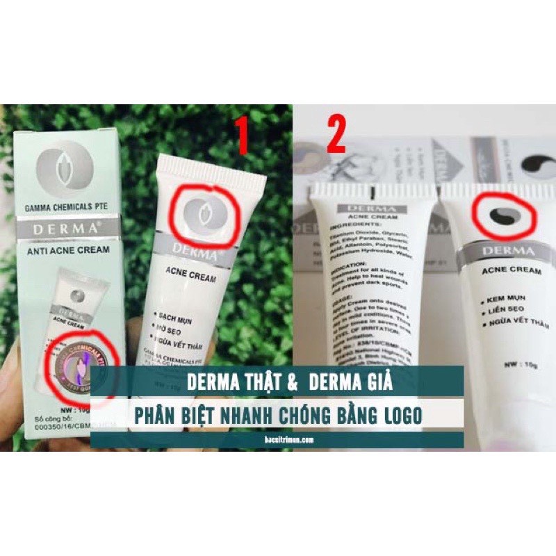 Kem mụn Derma Anti Acne Cream chính hãng