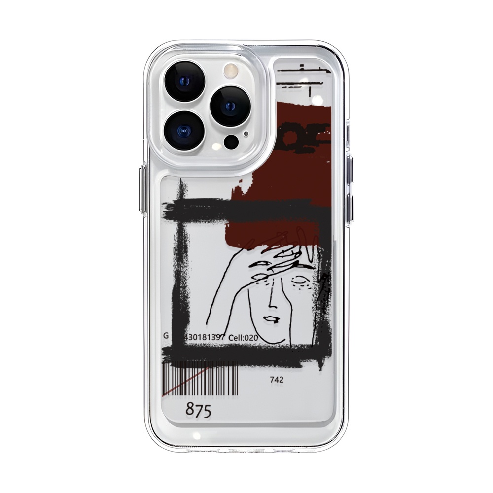 Ốp Điện Thoại Tpu Trong Suốt In Hình Vẽ graffiti Vũ Trụ Cho iphone 14ProMax 14Plus 13 11 12 7Plus X XR XS Max 8 7