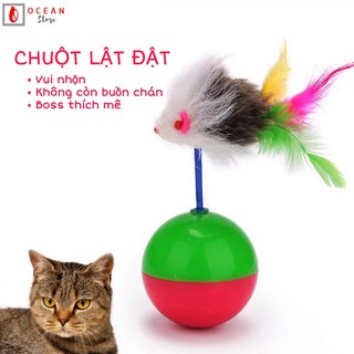 Đồ chơi cho mèo - Chuột lật đật