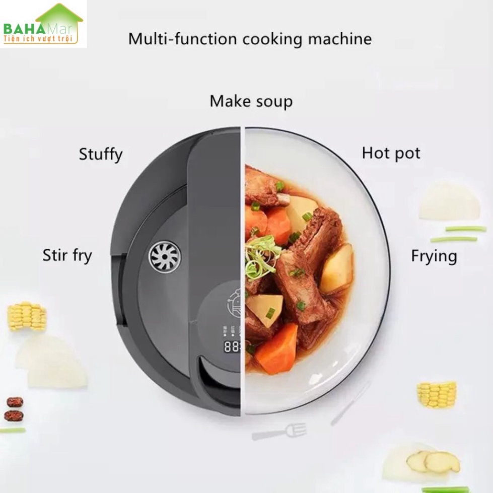 NỒI MÁY NẤU ĂN TỰ ĐỘNG XOAY ĐẢO CHIÊN, XÀO, JOYOUNG A9… NẤU CÁC MÓN ĂN "BAHAMAR" Chức năng: Xào, Chiên, Hầm, Kho, lẩu,..