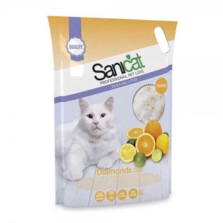 Cát thuỷ tinh sanicat 5l cho mèo