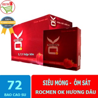 Bao cao su ok rocmen hương dâu 24 hộp bcs