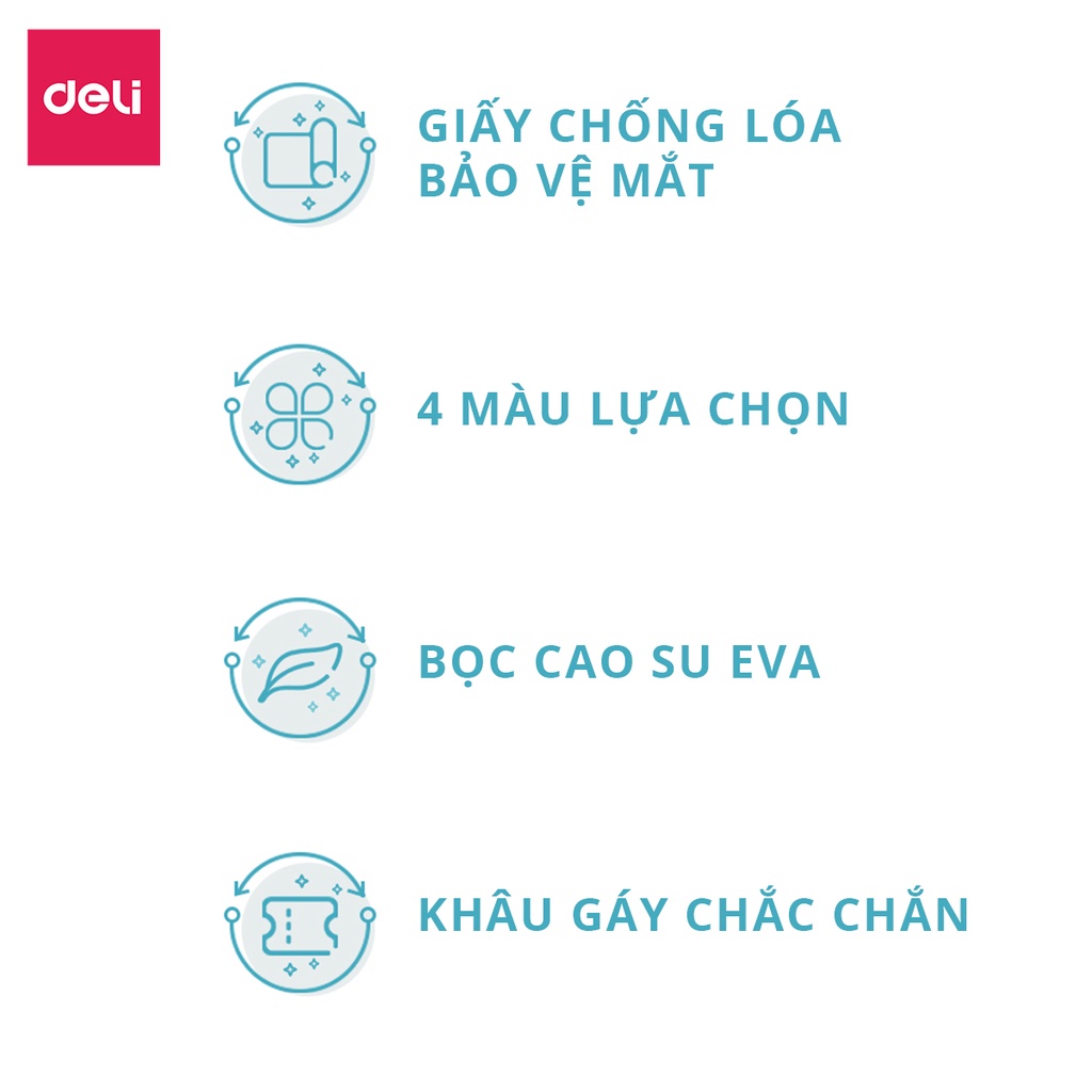 Sổ ghi chép dán gáy hình phi hành gia 252x174mm Deli 160 trang - 1 quyển - Nhiều màu sắc PT1680