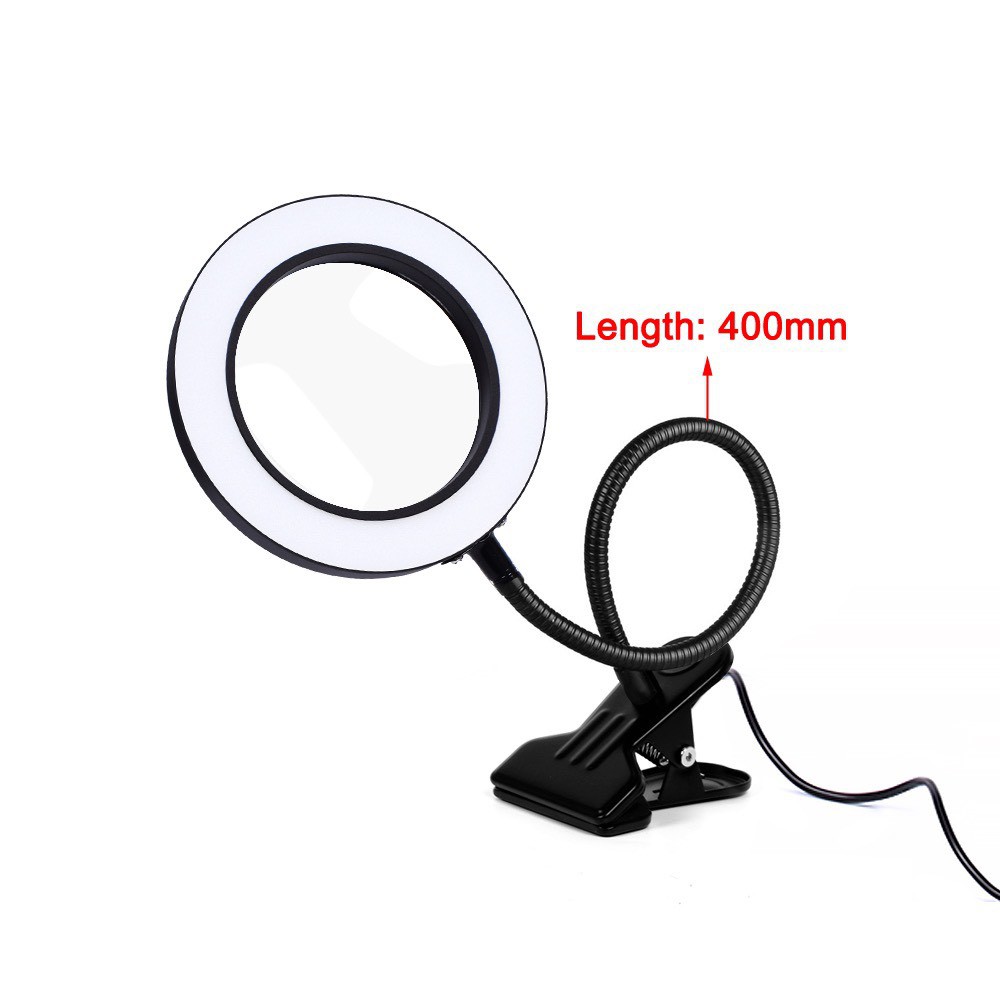 Đèn LED kẹp bàn 3 màu ánh sáng - Đọc sách, Học tập, Làm việc