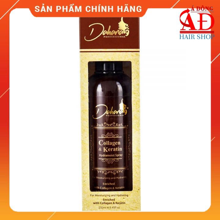 [Chính hãng] [Siêu rẻ] XỊT DƯỠNG ẨM TÓC SIÊU MƯỢT DAHANA COLLAGEN &amp; KERATIN CHO TÓC KHÔ HƯ TỔN 250ML