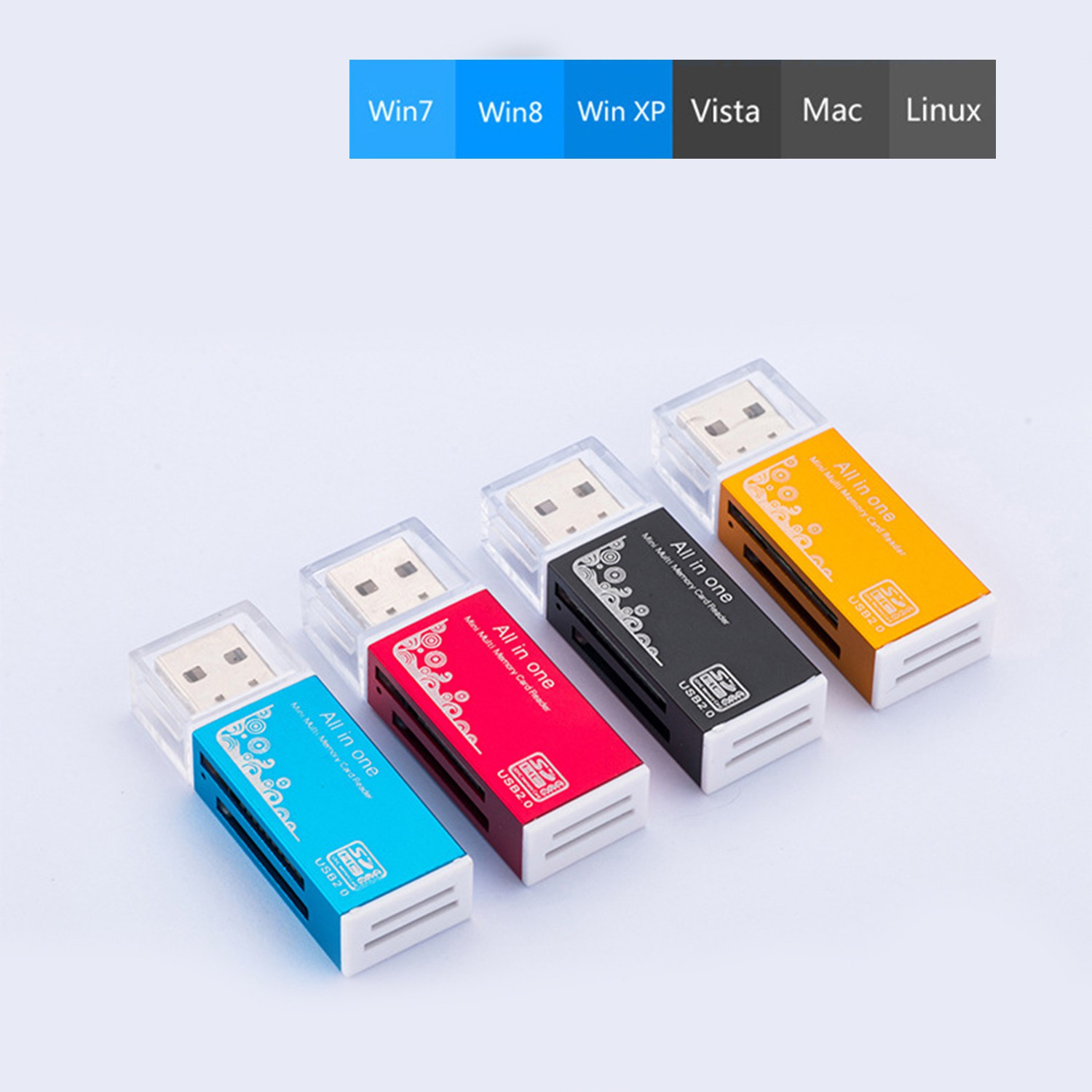 Đầu Đọc Thẻ Nhớ Usb 2.0 Sy-638 Bằng Hợp Kim Nhôm | BigBuy360 - bigbuy360.vn