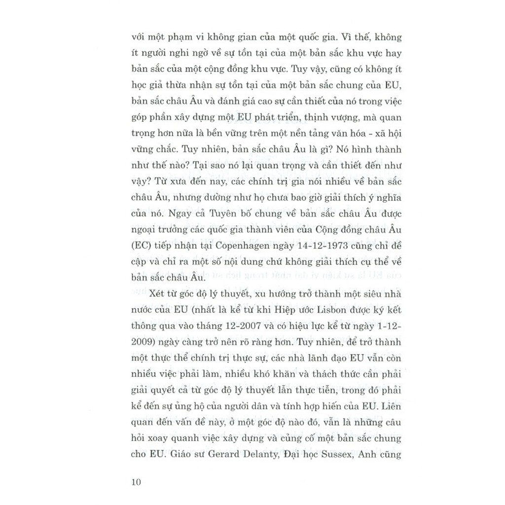 Sách - Bản Sắc Cộng Đồng Của Liên Minh Châu Âu - Những Vấn Đề Lý Luận Và Thực Tiễn (Sách Chuyên Khảo) | WebRaoVat - webraovat.net.vn