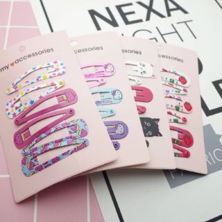Kẹp tóc set gồm 6 chiếc nhiều hình
