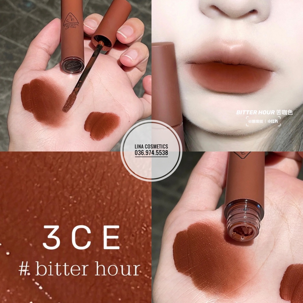 Son Kem Lì 3CE Velvet Lip Tint màu Bitter Hour Definition Taupe Mới Nhất | BigBuy360 - bigbuy360.vn