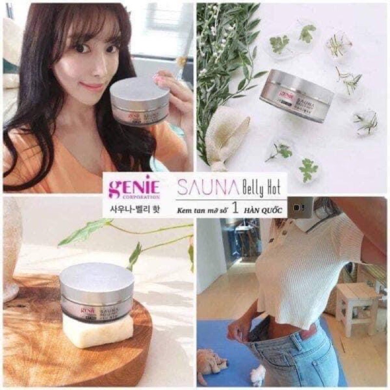 Kem tan mỡ Genie Sauna Belly Hot