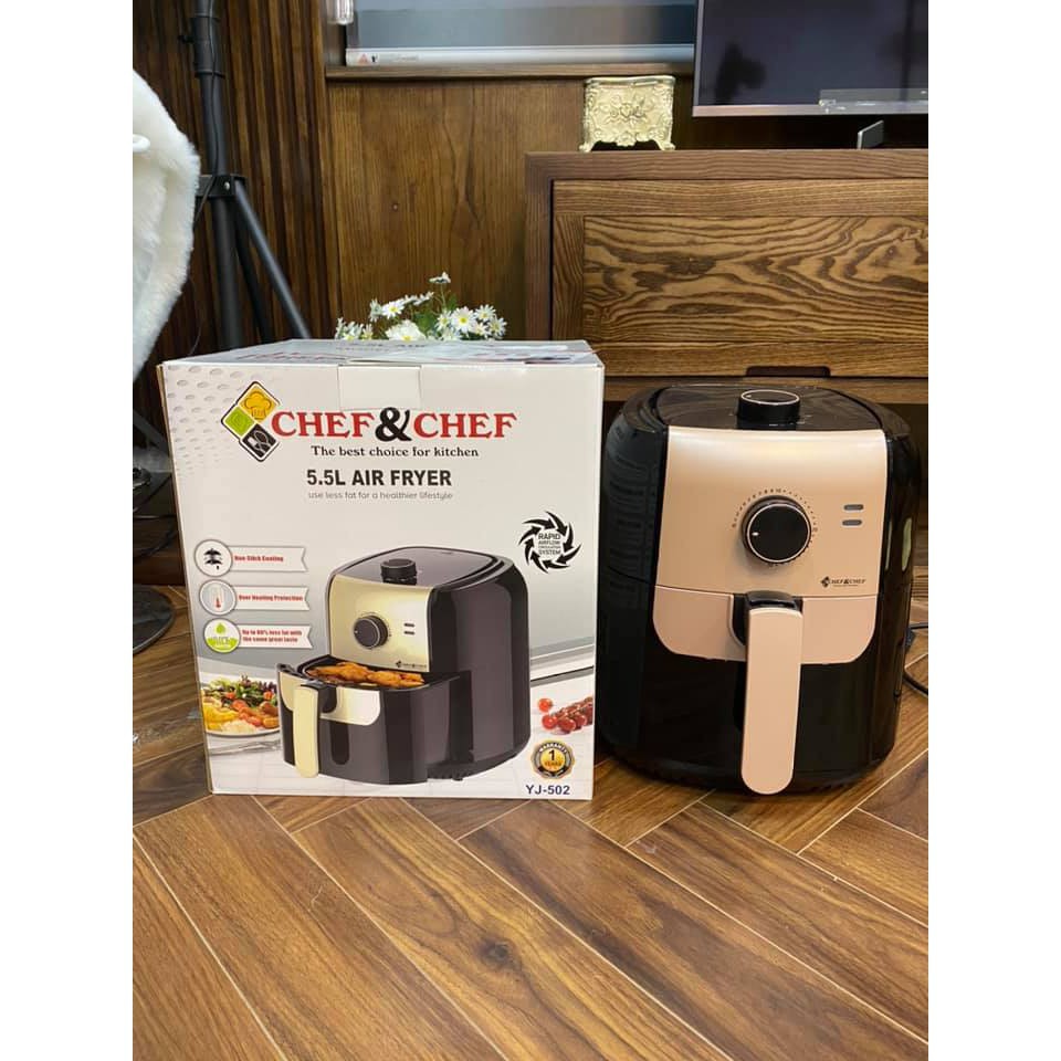 NỒI CHIÊN KHÔNG DẦU(AIR FRYER) CHEF&amp;CHEF 5.5L CÔNG SUẤT 1800W [GIÁ HỦY DIỆT]