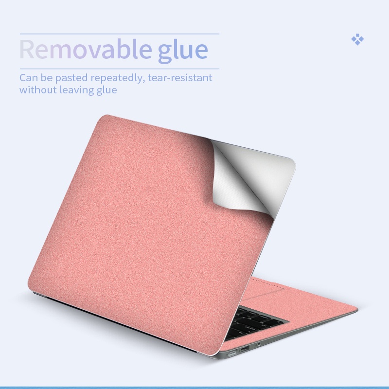 Pure color pink notebook computer decoration decals, full stickers, suitable for 11-17 inch computer decoration ASUS/Dell/Acer/HP/Huawei/macbook, etc.
