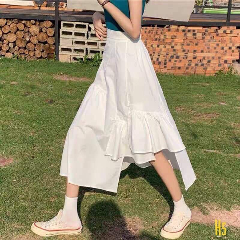 [Mã FASHION15K hoàn 15k xu đơn 99k] Chân váy đũi xẻ vạt HSU1 | BigBuy360 - bigbuy360.vn