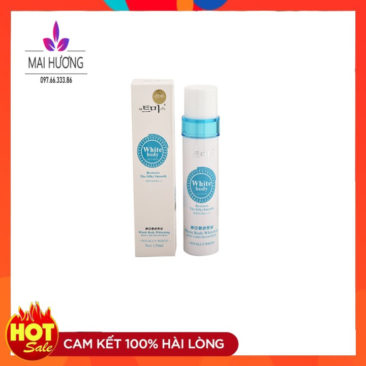 Kem dưỡng trắng da mặt và toàn thân Hàn Quốc White body 150ml