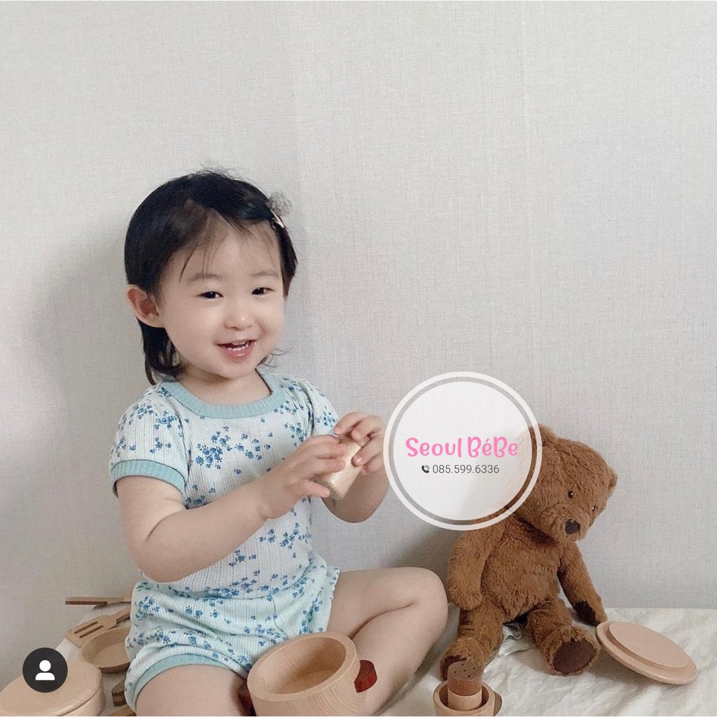 Bộ suit/rời gân xước hoa hồng Rose hot nhất bst Peekaboo 2021 made in Korea