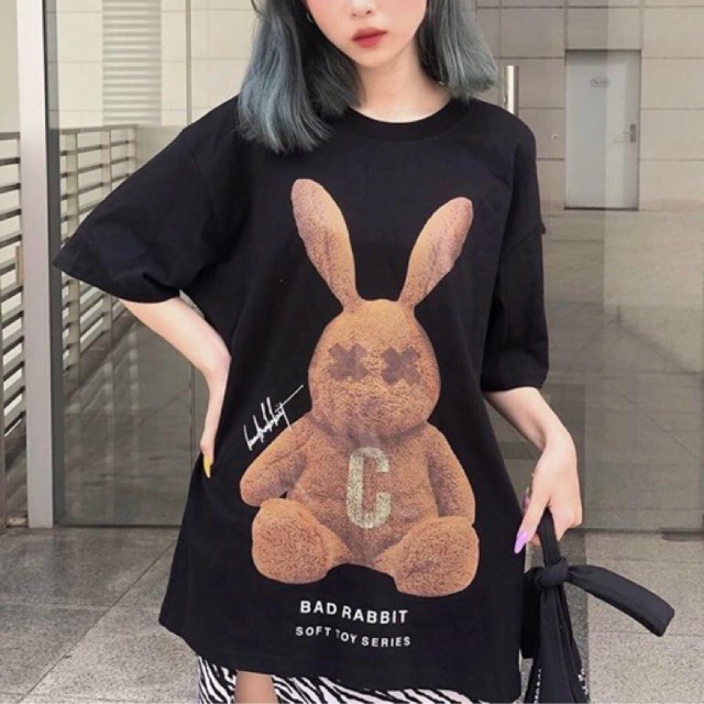 Áo Thun tay lỡ Bad Rabbit [ FREESHIP - GIÁ XƯỞNG ] 100% cottom Form UNISEX | BigBuy360 - bigbuy360.vn