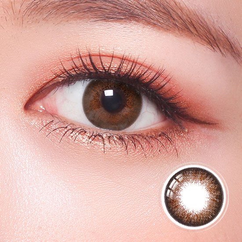 (8.6/14.2) Kính áp tròng màu 3 tháng cận >9 Neo Cosmo Extra Brown-Gray-Black (Korea)