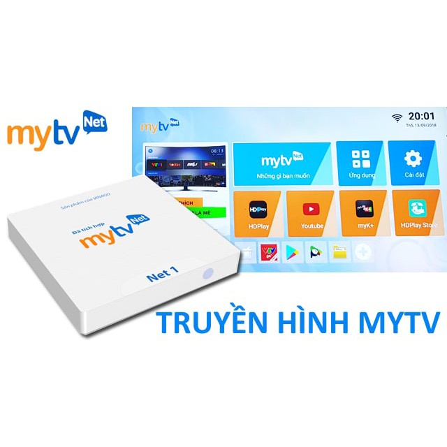 Tivi Box MyTV Net1 RAM 2GB, ROM 16GB Android 7.1.2 - Hàng chính hãng