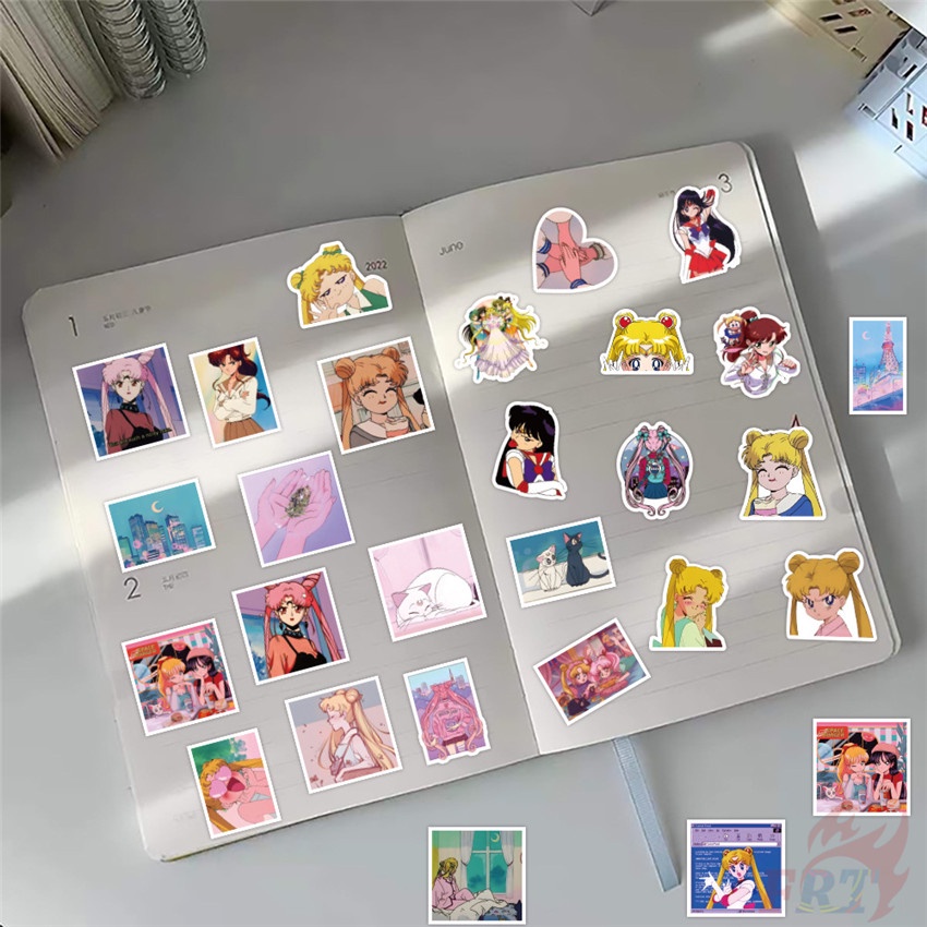 56 Cái / Bộ ☆ Hình Dán Thủy Thủ Mặt Trăng ☆ Sticker Dán Tường Chống Thấm Nước Thời Trang