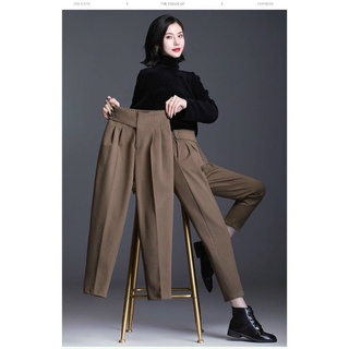 Quần tây xếp ly lưng liền quạt ngang