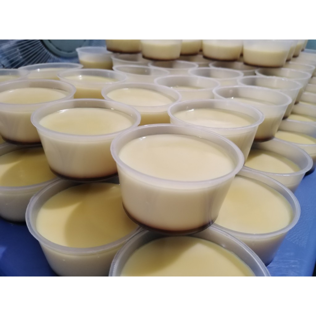 Hủ nhựa làm bánh flan caramen, rau câu, sữa chua (hộp flan có nắp)_HL