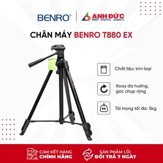 Chân máy ảnh Benro T880 EX / T800 EX / T660 EX / T560 / T980 / T691 | Chính Hãng | Bảo Hành 12 Tháng