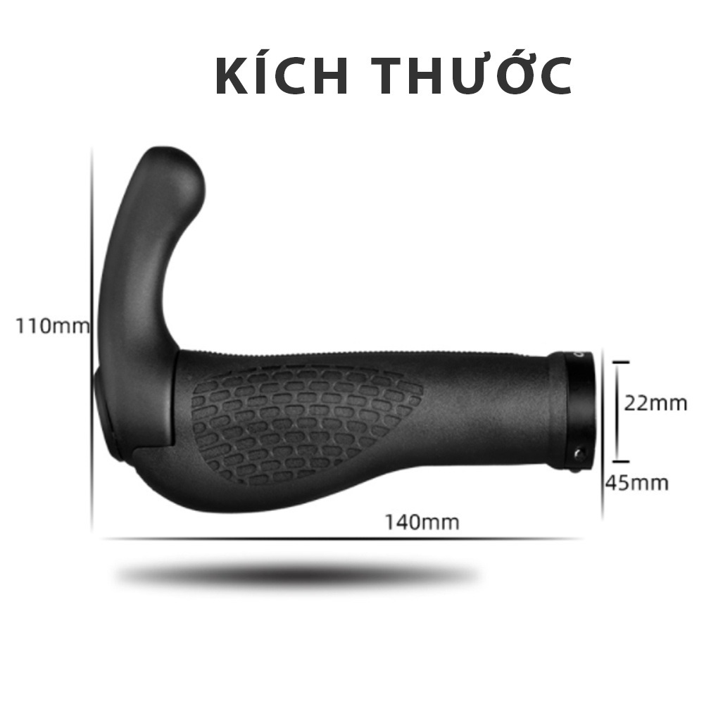 Tay Nắm Xe Đạp, Tay Cầm Xe Đạp, Bọc Tay Lái Sừng Trâu Cao Su Điều Chỉnh Lên Xuống Dễ Dáng Hàng Chính Hãng HANBIKE
