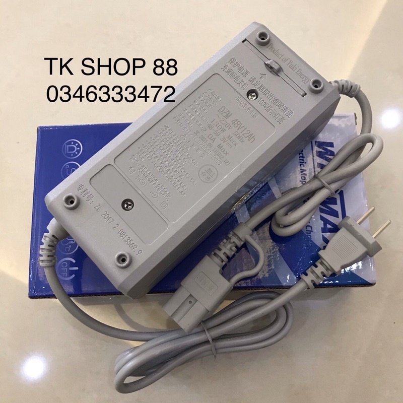Sạc xe điện 48v-12ah chống phồng bình WINMAX bản cao cấp 6 đèn