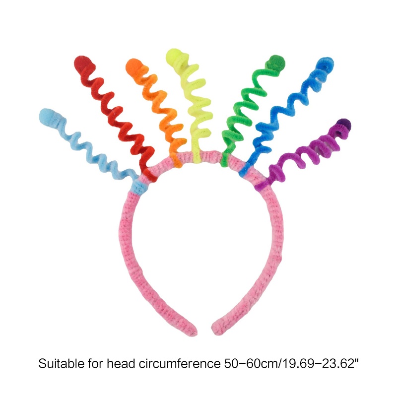 Flgo Băng Đô Xoắn Ốc Mỏng Họa Tiết Vui Nhộn Cho Bé Gái