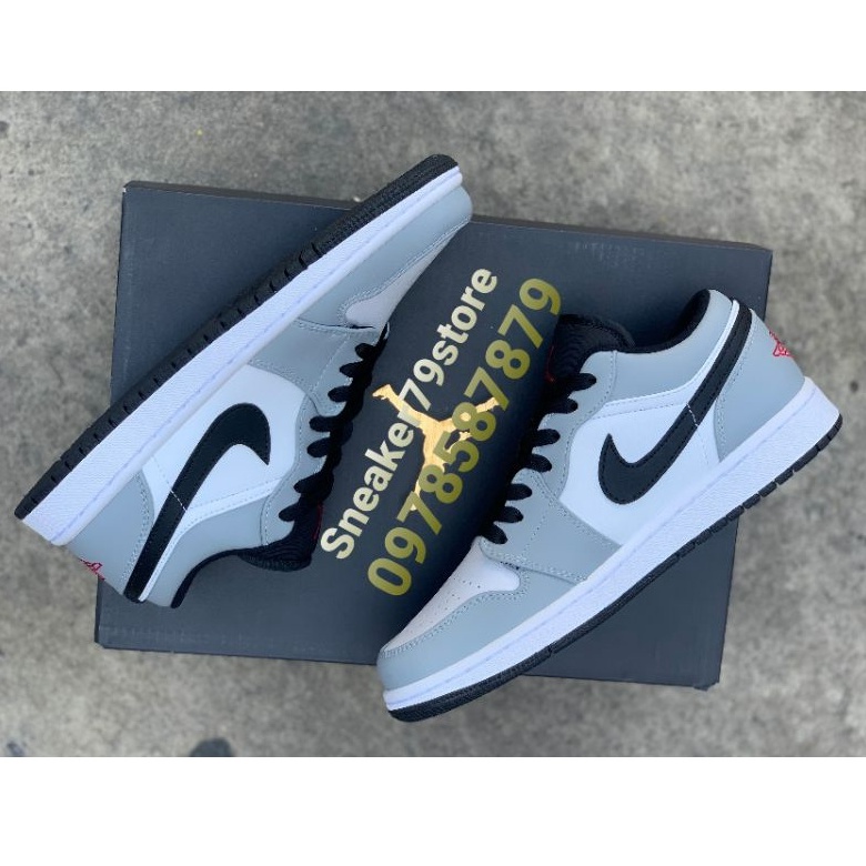 Giày Nike Jordan 1 Low Light Smoke Grey Nam/Nữ   Hình Ảnh Độc Quyền