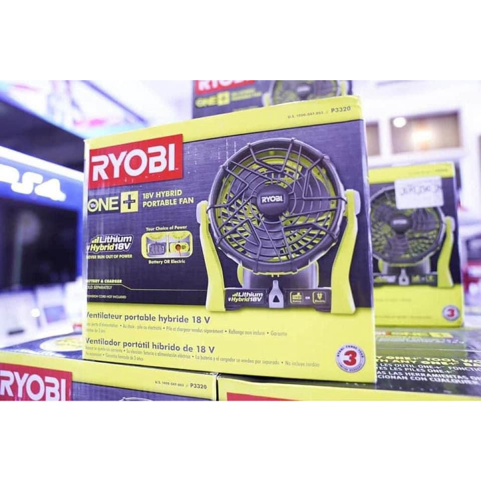 Quạt Ryobi 18V dùng pin