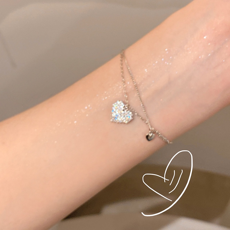 Vòng Tay Hai Lớp Thiết Kế Đơn Giản Hàng Mới Phong Cách Nhật Hàn