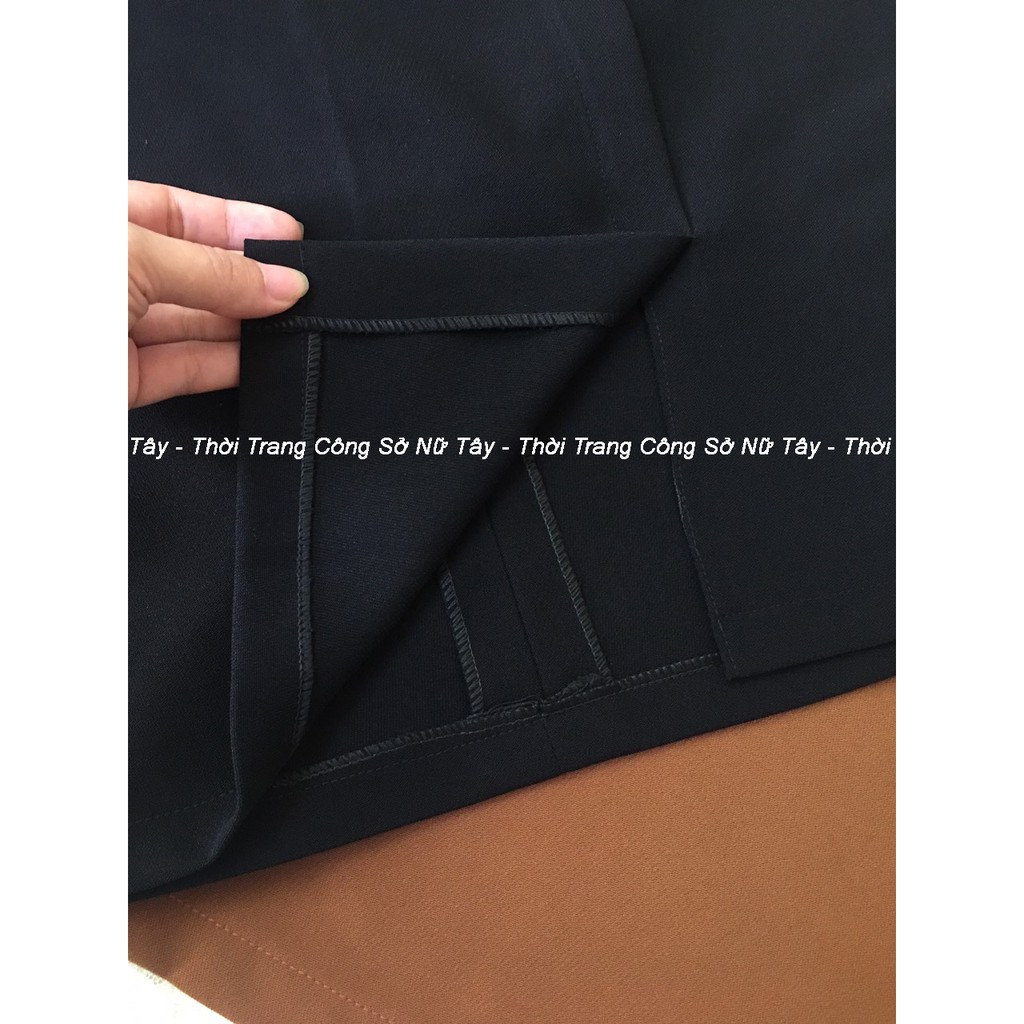 Chân Váy Công Sở Chữ A Phối Nút, Xẻ Tà Trước, Hàng Thiết Kế Tây Collection Chất Lượng cao Cấp | BigBuy360 - bigbuy360.vn