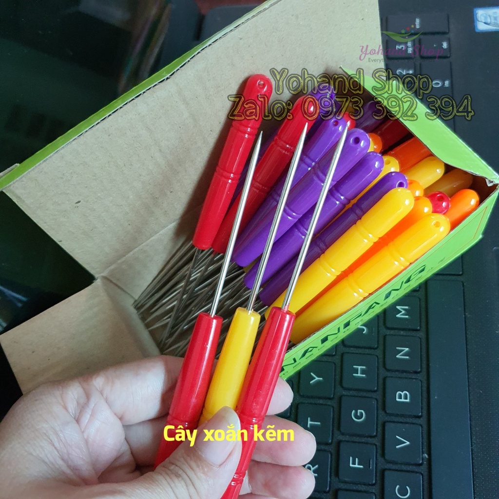 Cây xoắn kẽm làm hoa vải voan
