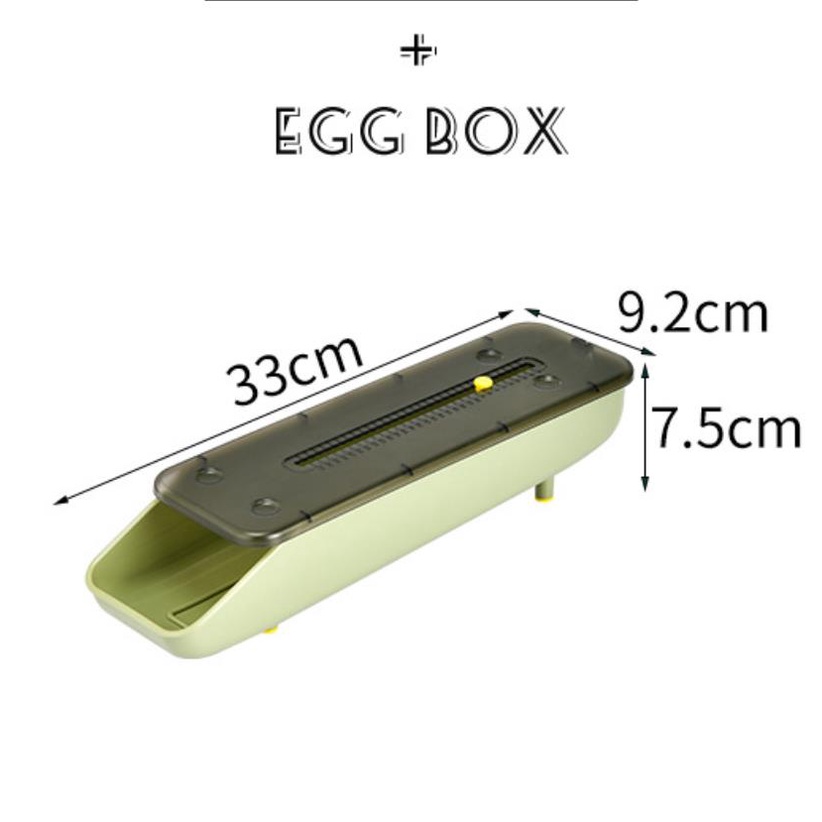 Hộp Đựng Trứng Có Thể Trượt Tiện Dụng Cho Tủ Lạnh