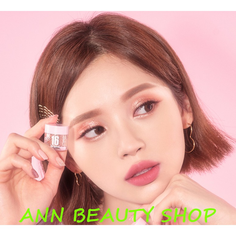 Nhũ Mắt Kim Tuyến 16brand Candy Rock Pearl Powder (date 3/2022)