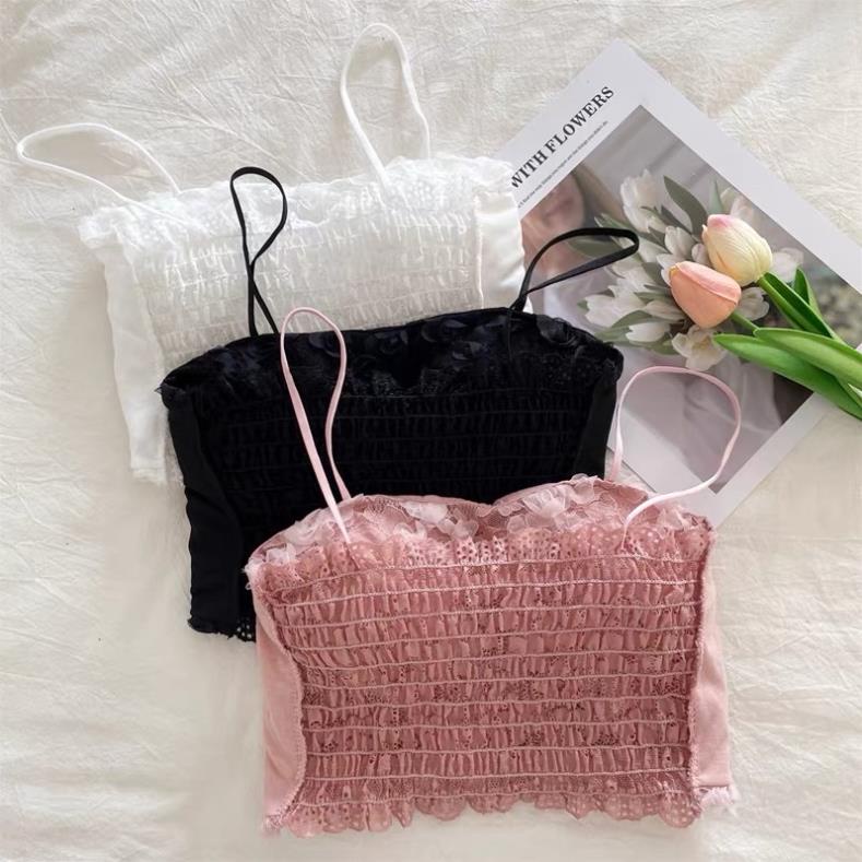 ❤️ Áo Bra Nữ Myna 2 Dây Hoa Hồng Nổi Có Đệm Ngực Trend Mới 586 ❤️