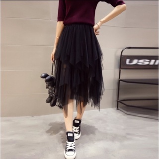 Chân váy lưới tầng ( hình thật)
