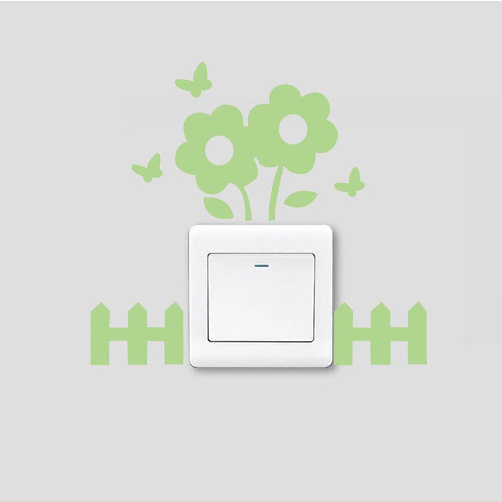 CONOPERY Miếng Dán Trang Trí Công Tắc Đèn Dạ Quang Độc Đáo