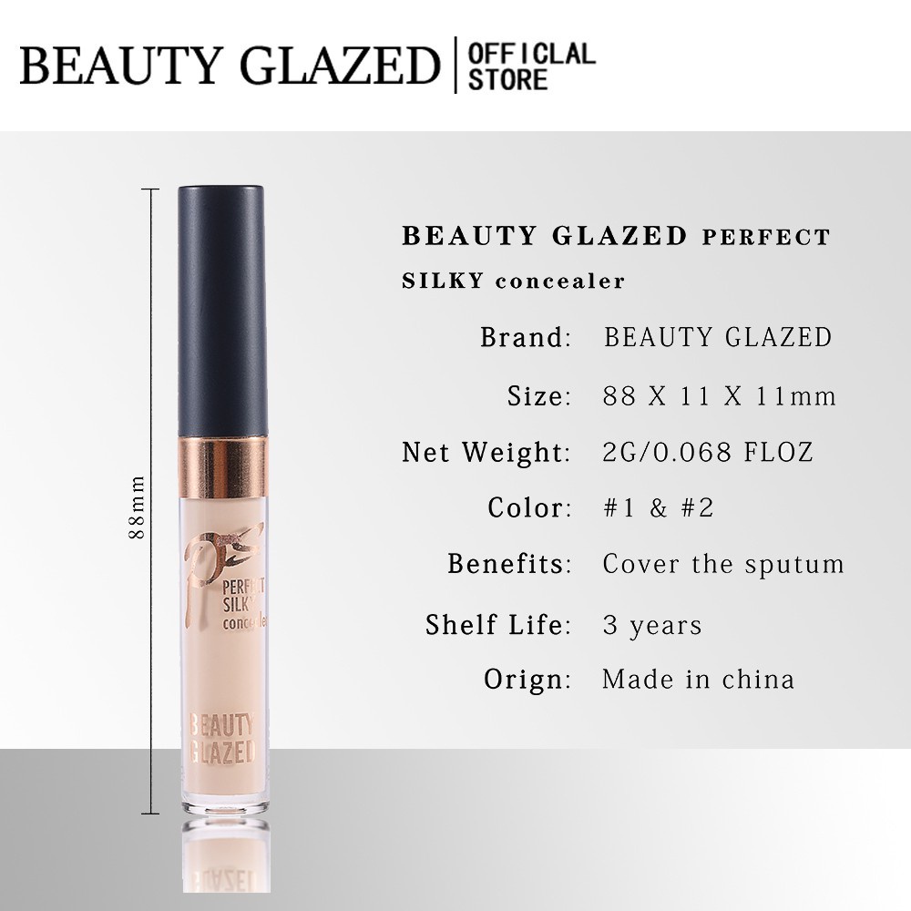 Kem che khuyết điểm chống thấm nước BEAUTY GLAZED giúp che phủ hoàn toàn quầng thâm mắt. 2 màu có sẵn | BigBuy360 - bigbuy360.vn