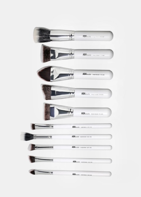 AOA- Bộ cọ Trắng trang điểm- White Makeup Brush Set