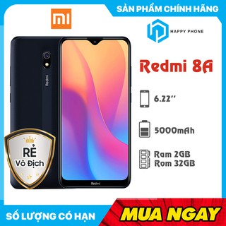 Điện thoại Xiaomi Redmi 8A ROM 2GB RAM 32GB - Hàng chính hãng, Hàng mới 100%, Nguyên seal, Bảo hành 18 tháng