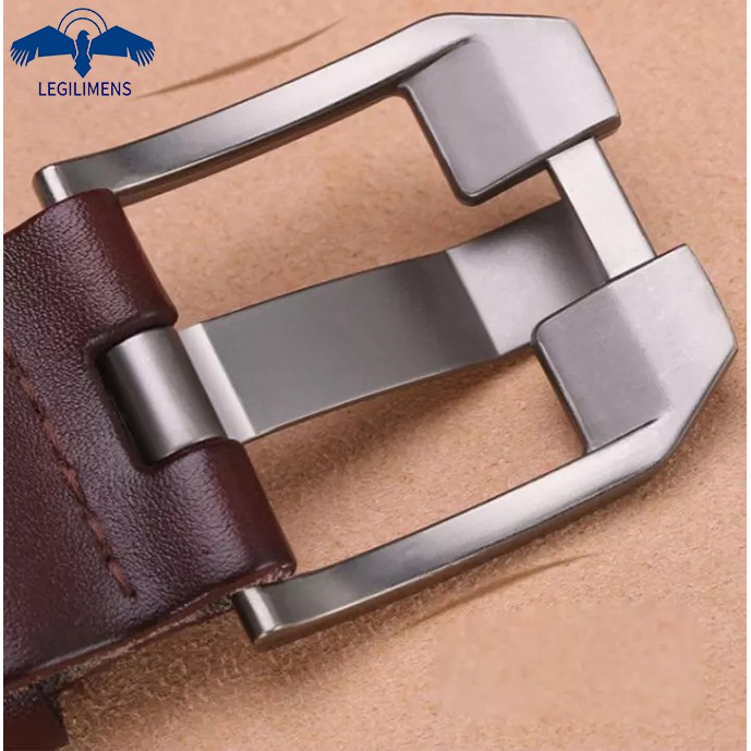 Thắt Lưng Da Khóa Hợp Kim Phong Cách Doanh Nhân Thời Trang Cho Nam