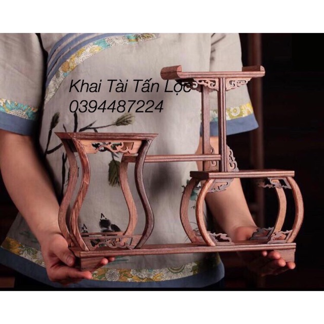 Kệ gỗ mini hình lọ hoa trang trí độc đáo tphcm