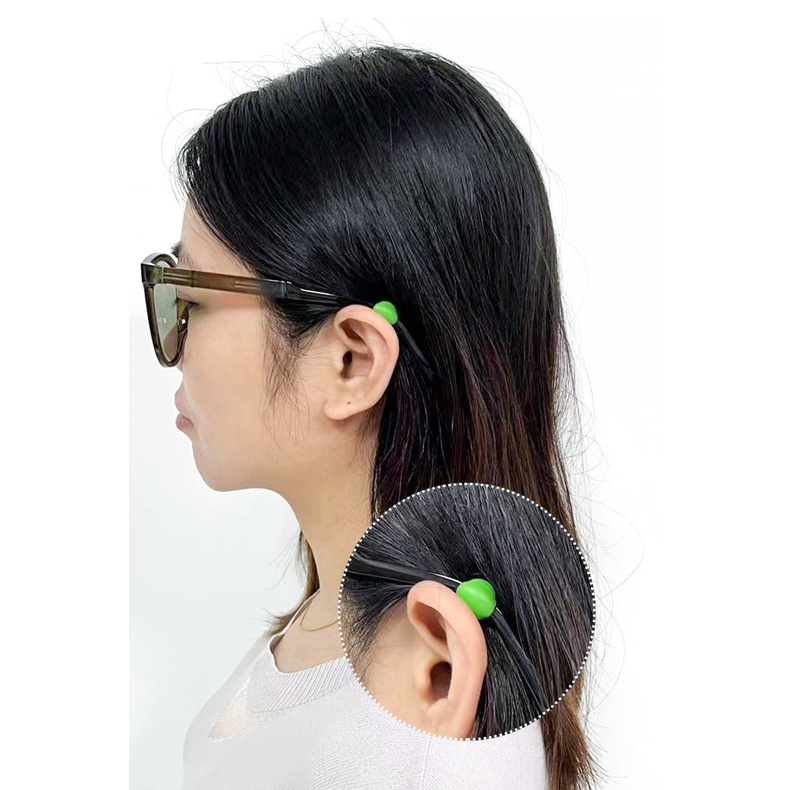 Viên cài tai silicone mềm mại, đàn hồi với thiết kế công thái học thông minh chống trơn trượt, xệ tụt kính (1 cặp)