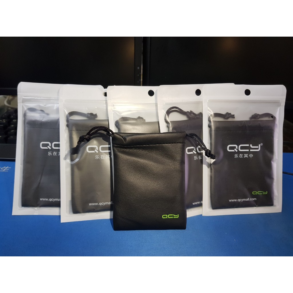 Tai nghe Bluetooth QCY T5 trắng + Túi đựng tai nghe QCY