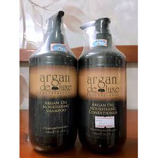 CẶP DẦU GỘI XẢ ARGAN DELUXE SIÊU MỀM MƯỢT TÓC 300ML