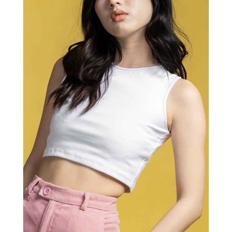 Áo thun croptop thun sát nách